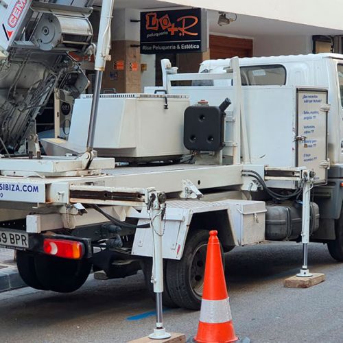 Foto detalle de la plataforma elevadora