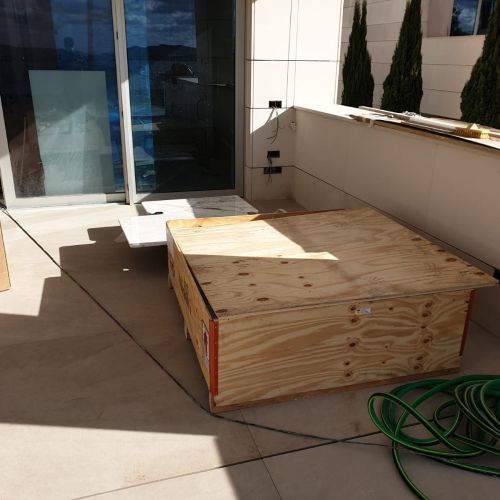 Embalaje de los muebles de gran tamaño